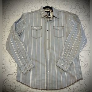 NWOT Age of Wisdom Western Snap Button Long Sleeve Shirt
